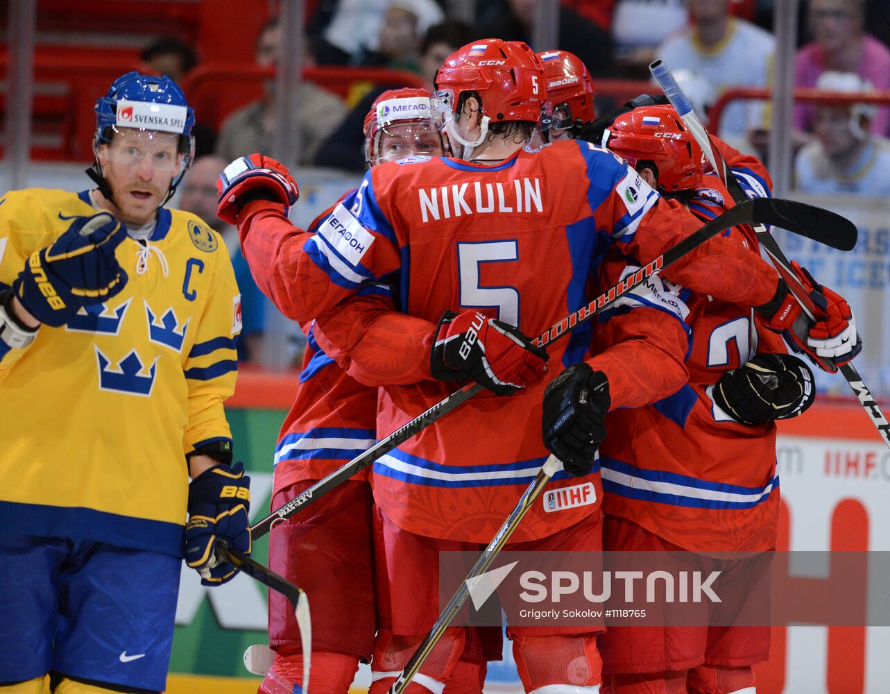 Hockey World Championship. Match Russia - Sweden