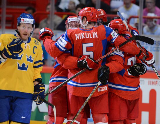 Hockey World Championship. Match Russia - Sweden