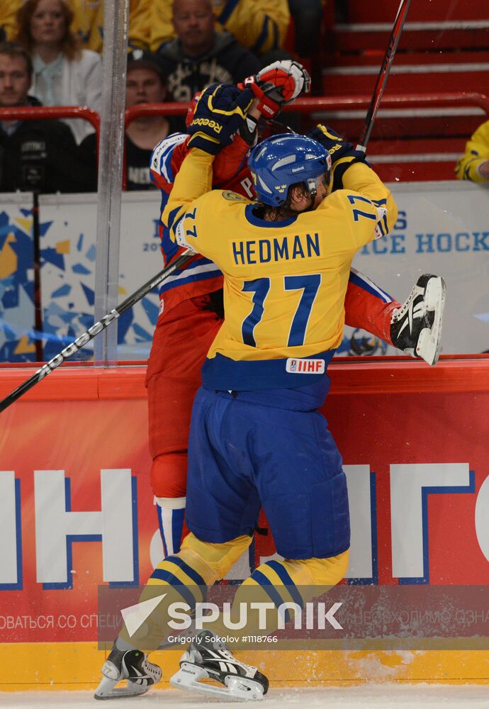 Ice Hockey World Championship. Russia vs. Sweden