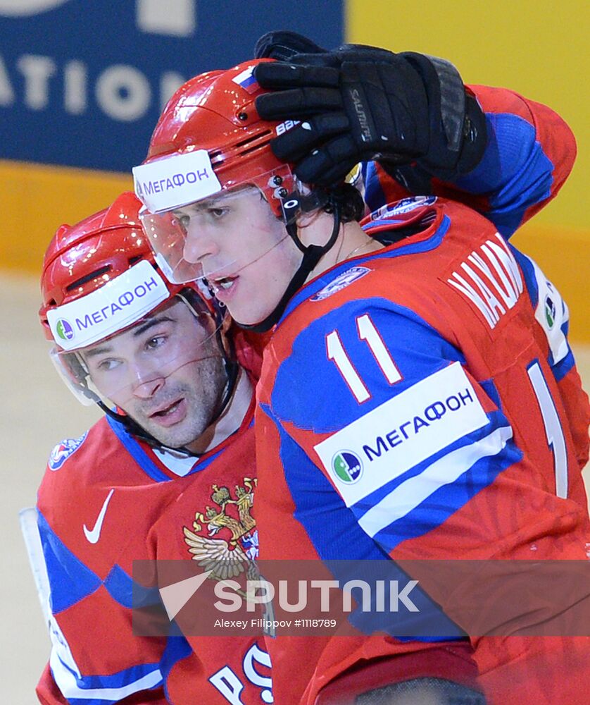 Ice Hockey World Championship. Russia vs. Sweden