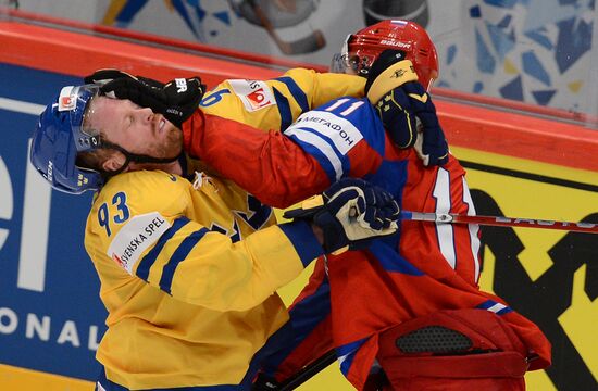 Ice Hockey World Championship. Russia vs. Sweden