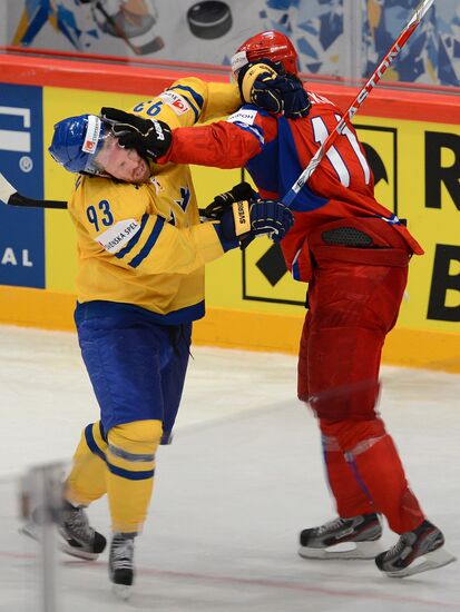 Ice Hockey World Championship. Russia vs. Sweden