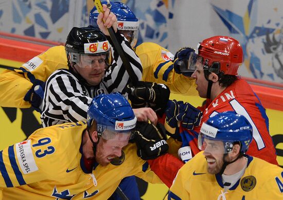 Ice Hockey World Championship. Russia vs. Sweden