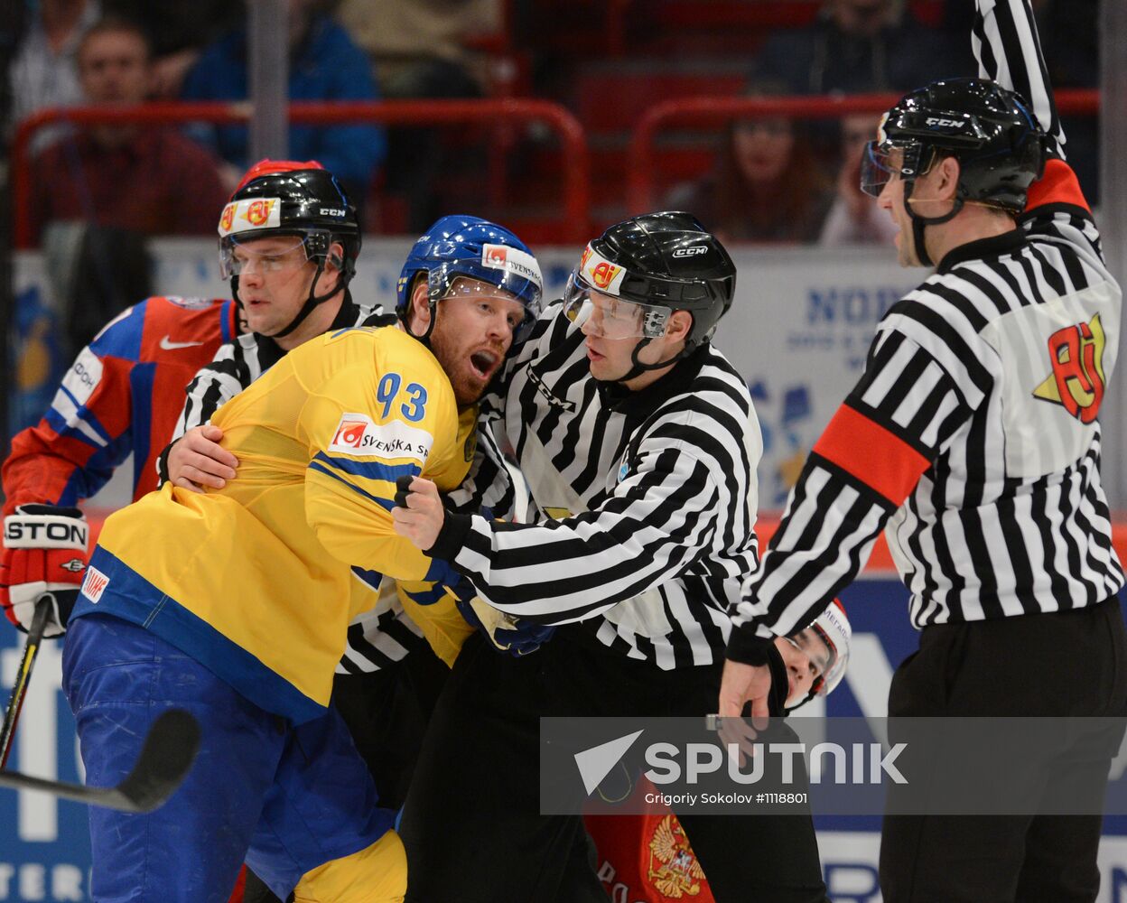 Hockey World Championship. Match Russia - Sweden