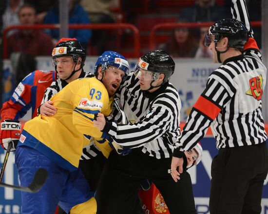 Hockey World Championship. Match Russia - Sweden