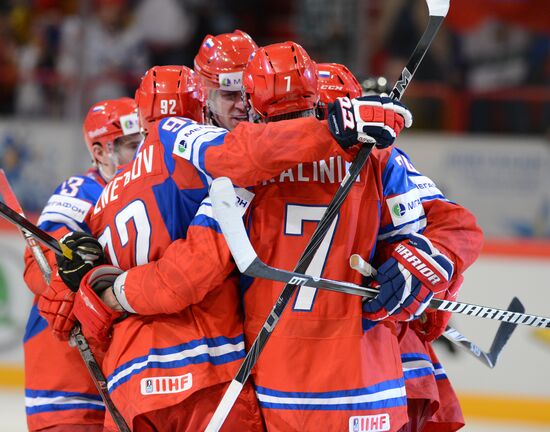 Hockey World Championship. Match Russia - Sweden