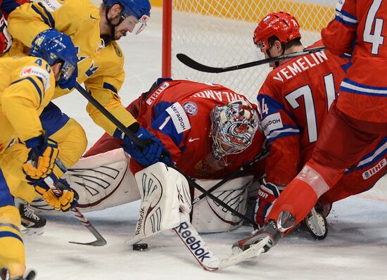 Hockey World Championship. Match Russia - Sweden