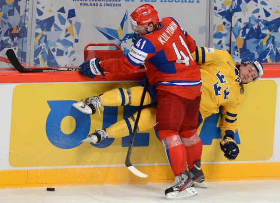 Hockey World Championship. Match Russia - Sweden