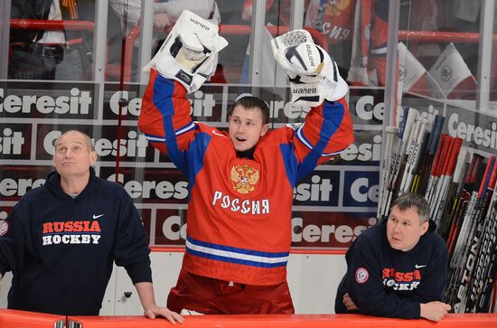 Hockey World Championship. Match Russia - Sweden