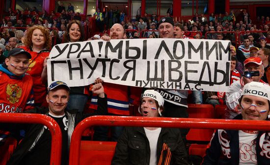 Hockey World Championship. Match Russia - Sweden