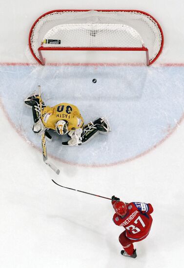 Hockey World Championship. Match Russia - Sweden