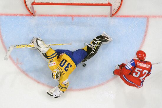 Hockey World Championship. Match Russia - Sweden