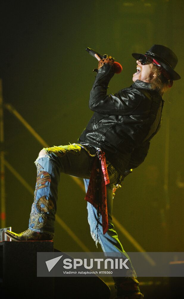 Guns N'Roses give concert in Moscow