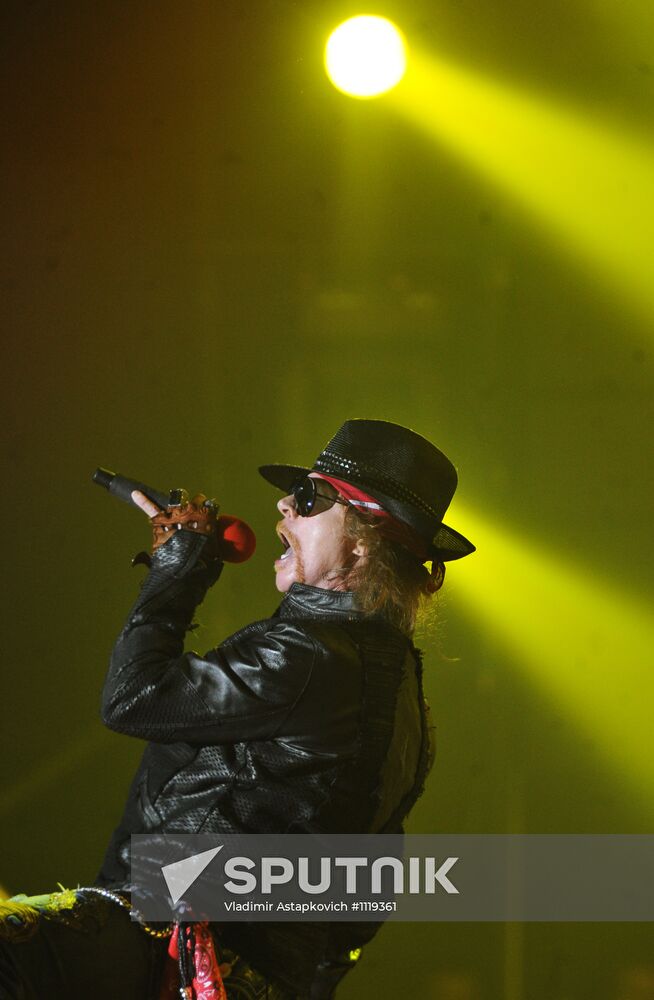 Guns N'Roses give concert in Moscow