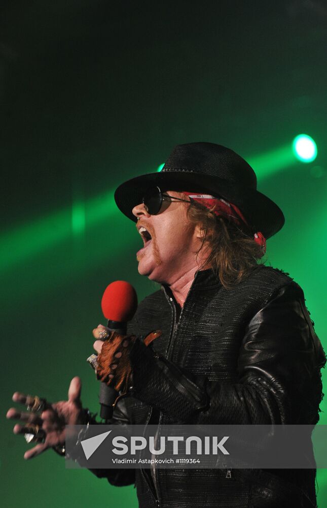 Guns N'Roses give concert in Moscow