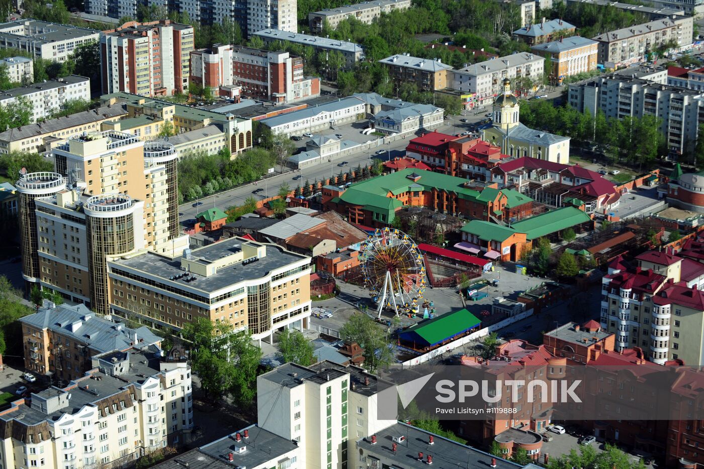 Observation deck of Vysotsky skyscraper in Yekaterinburg