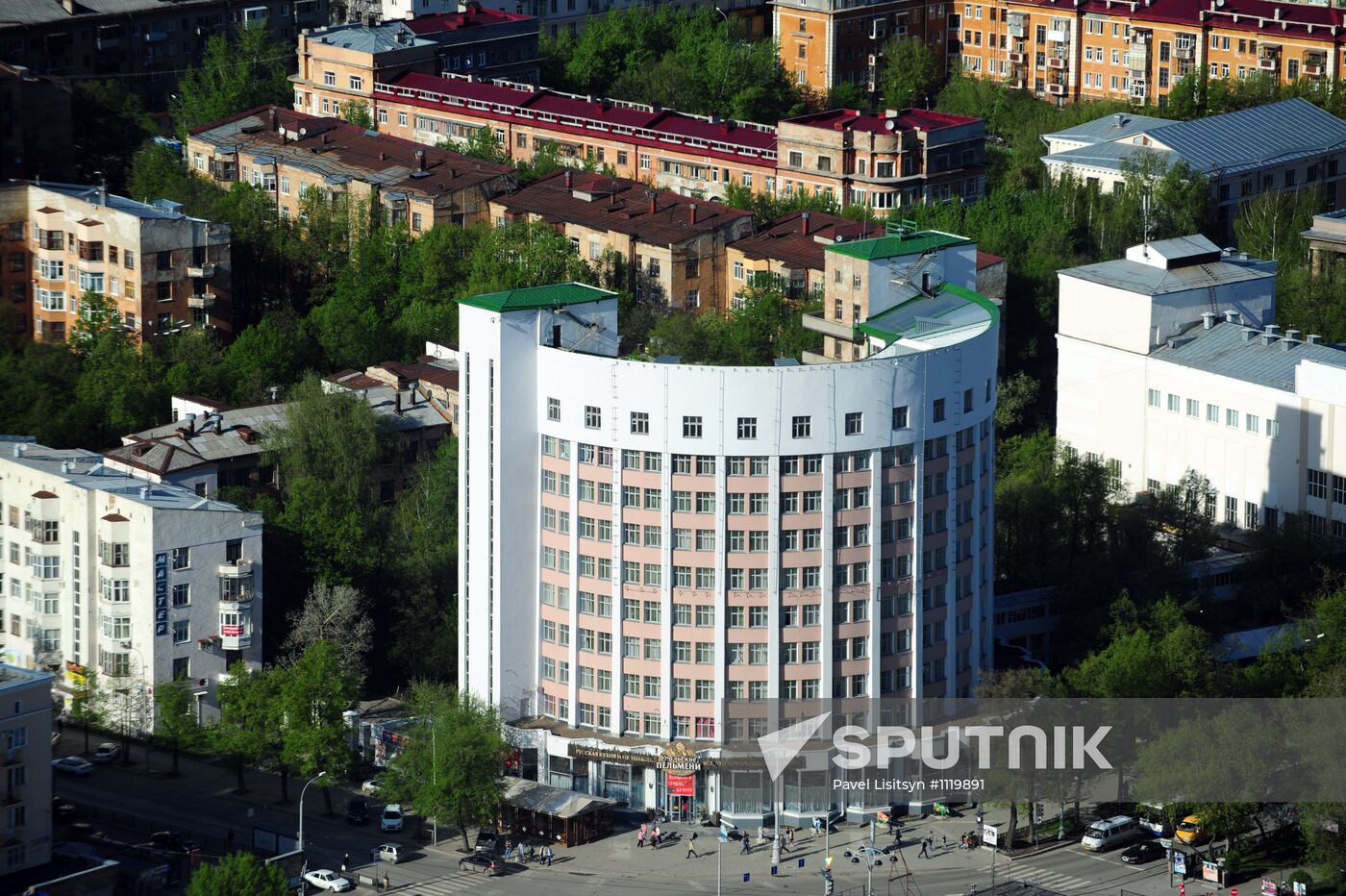 Observation deck of Vysotsky skyscraper in Yekaterinburg