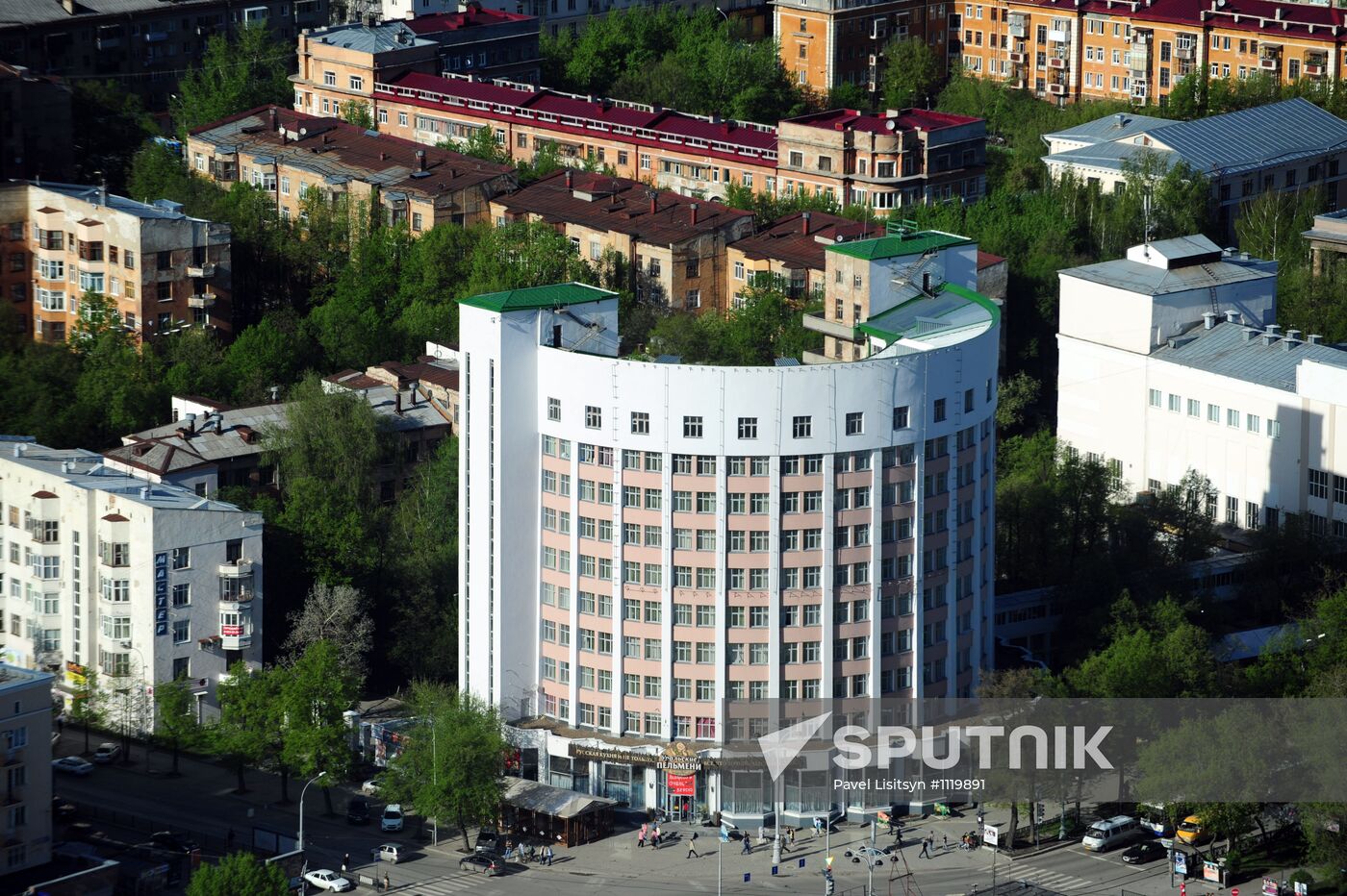 Observation deck of Vysotsky skyscraper in Yekaterinburg