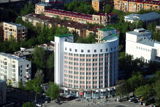 Observation deck of Vysotsky skyscraper in Yekaterinburg