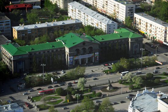Observation deck of Vysotsky skyscraper in Yekaterinburg