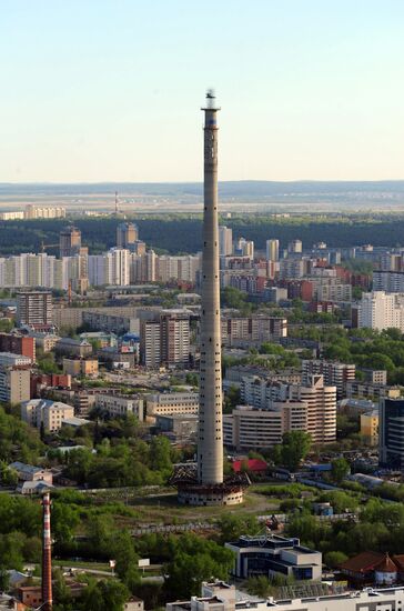 Observation deck of Vysotsky skyscraper in Yekaterinburg