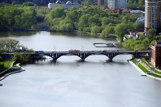 Observation deck of Vysotsky skyscraper in Yekaterinburg