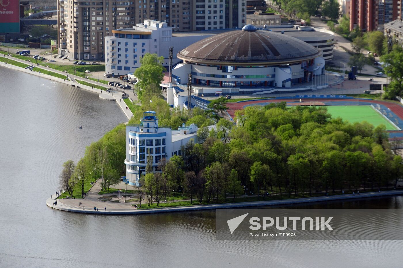 Observation deck of Vysotsky skyscraper in Yekaterinburg