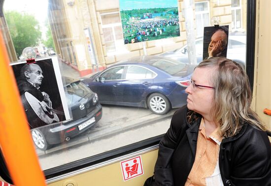 "Blue Trolleybus" offers musical guided tours of Moscow