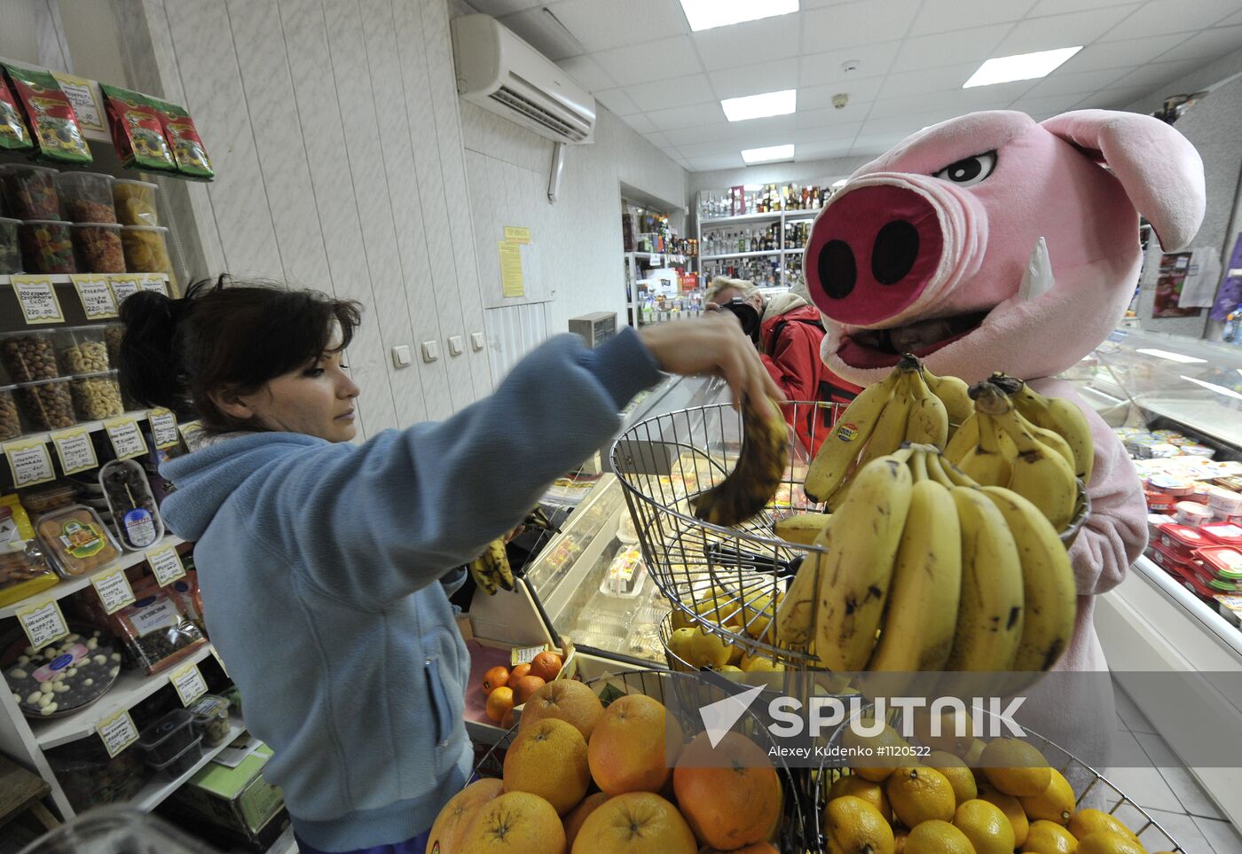 "Piglets' Protest" movement rally on Rozhdestvensky Boulevard