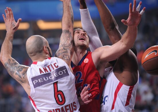 Basketball Euroleague. CSKA - Olympiacos