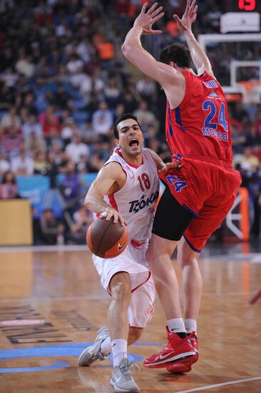 Basketball Euroleague. CSKA Moscow - Olympiakos