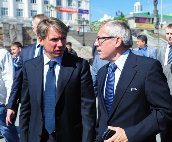 FIFA Inspection Commission visits Yekaterinburg