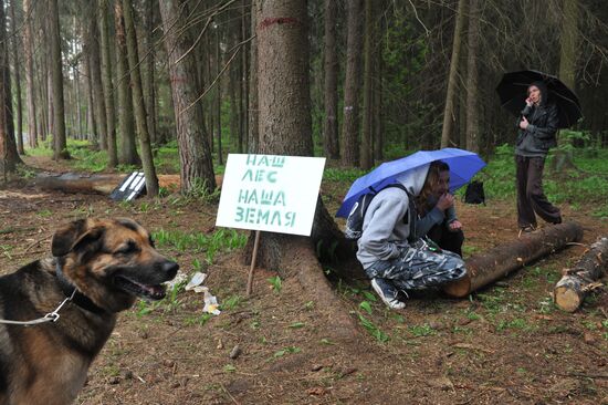 Tsagovsky Forest environmental defenders camp demolished