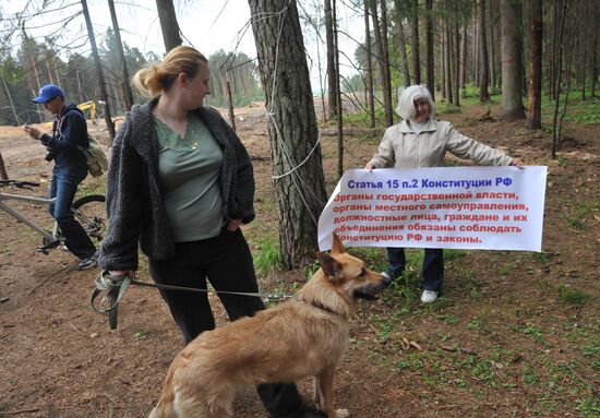 Tsagovsky Forest environmental defenders camp demolished