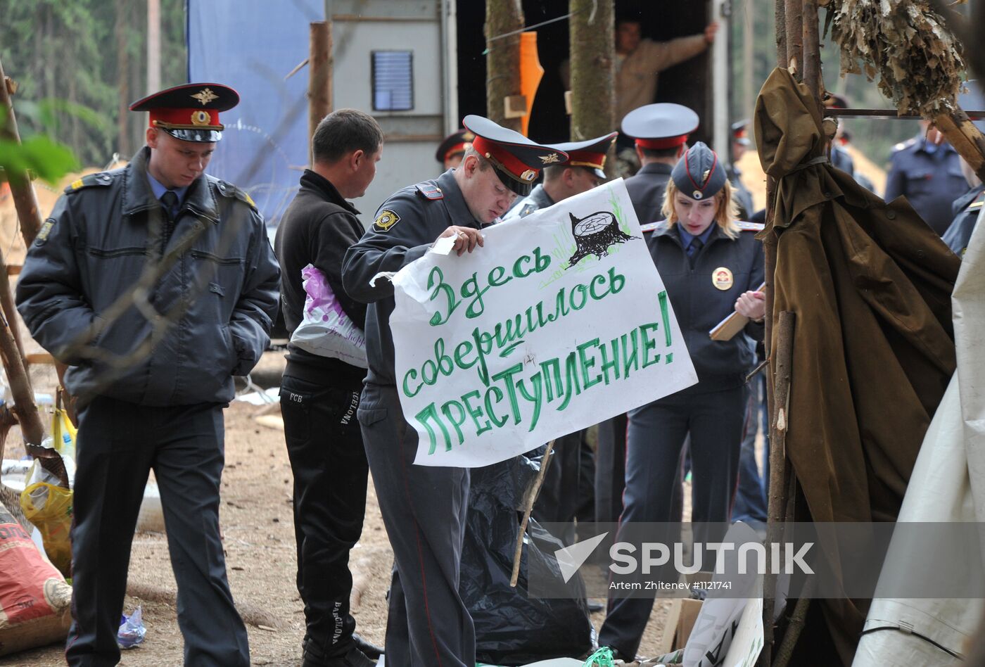 Tsagovsky Forest environmental defenders camp demolished