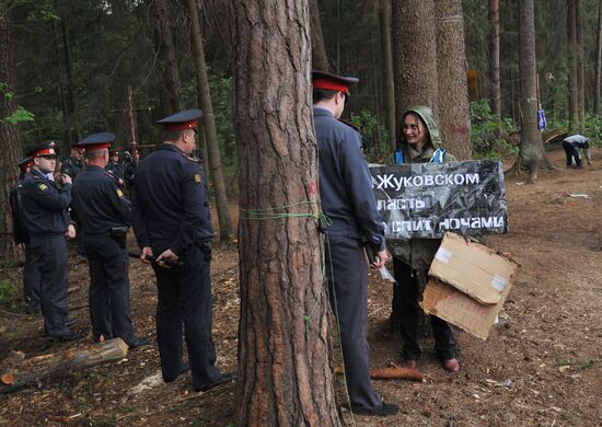 Tsagovsky Forest environmental defenders camp demolished
