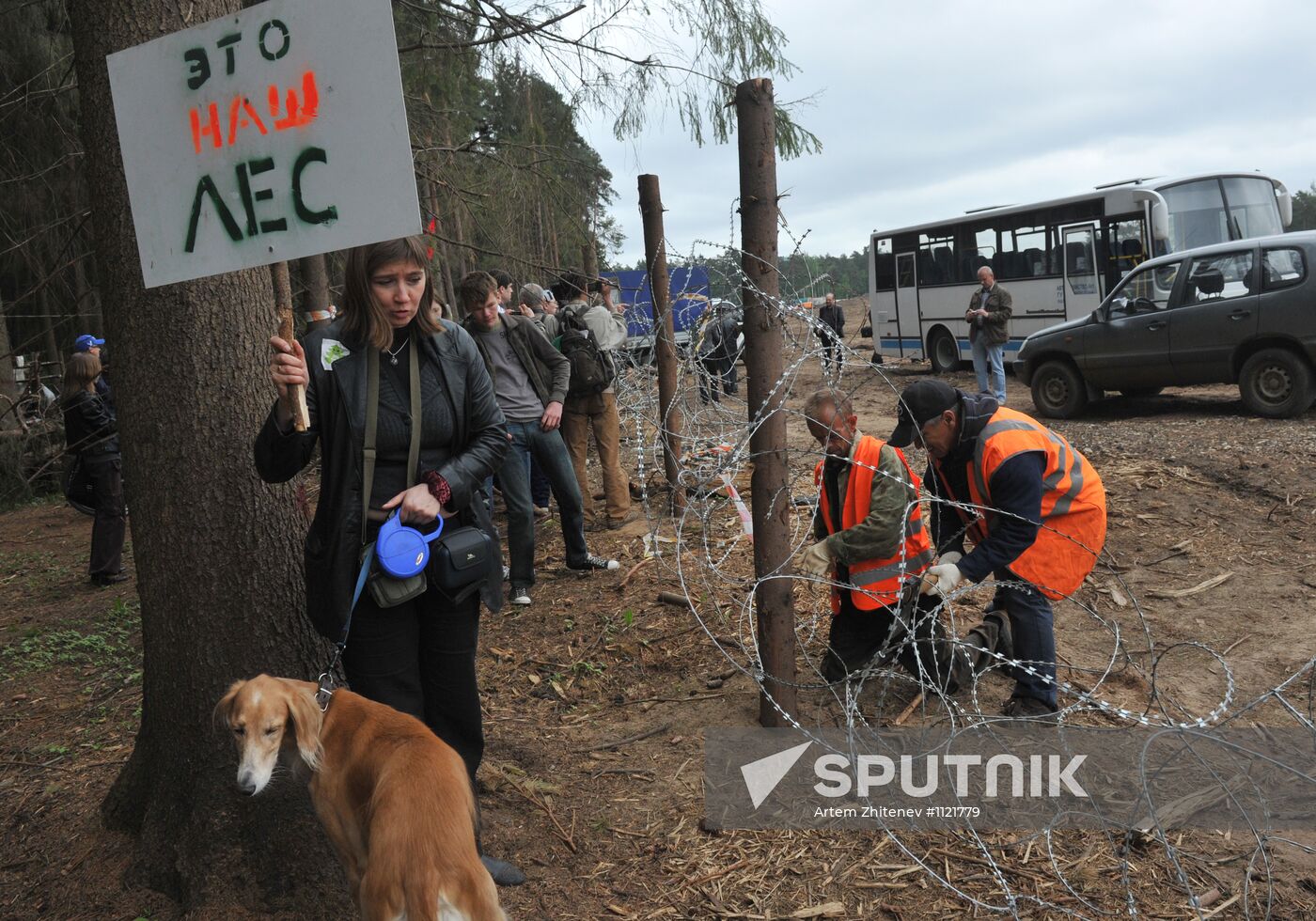 Tsagovsky Forest environmental defenders camp demolished