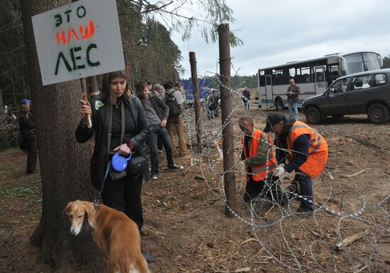 Tsagovsky Forest environmental defenders camp demolished