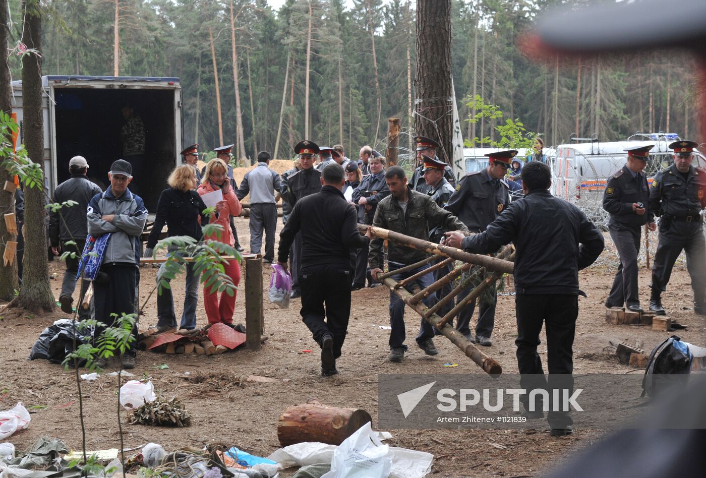 Tsagovsky Forest environmental defenders camp demolished