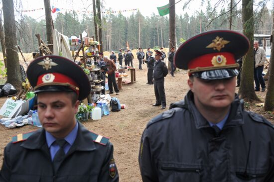 Tsagovsky Forest environmental defenders camp demolished