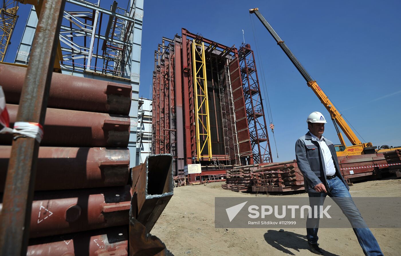 2nd generating unit construction at Yuzhnouralskaya GRES-2