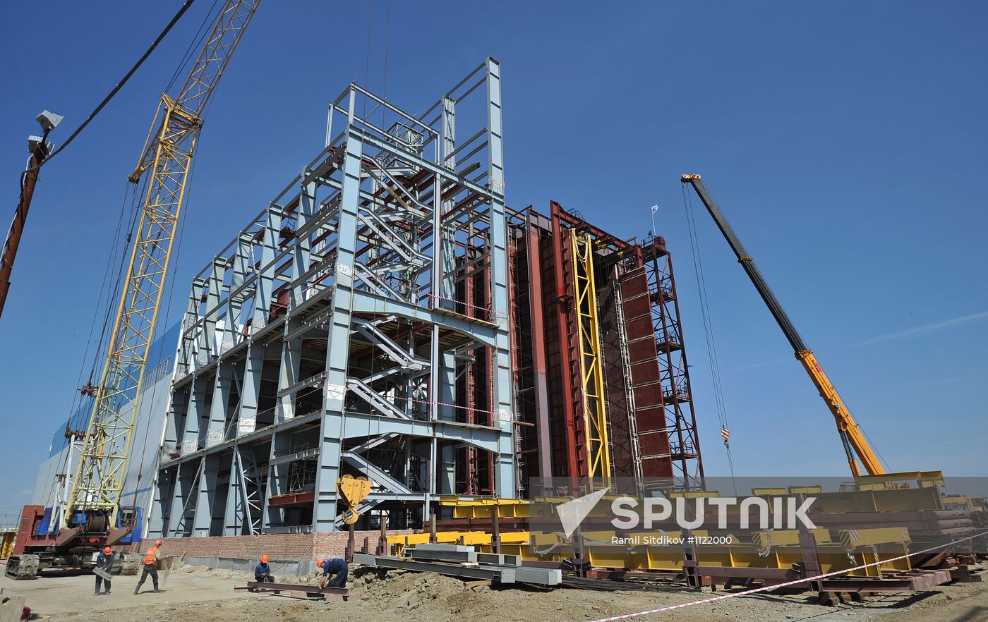 2nd generating unit construction at Yuzhnouralskaya GRES-2