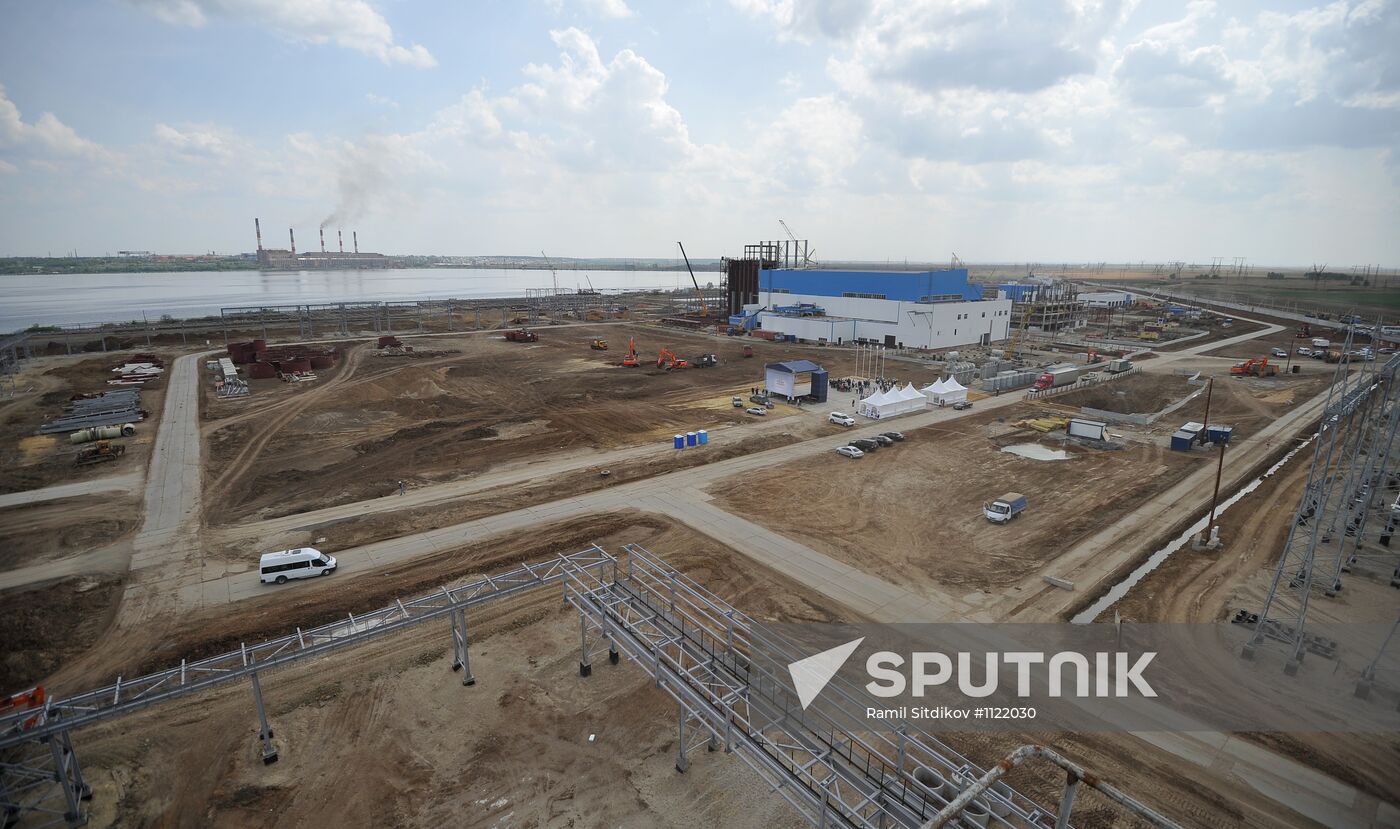 2nd generating unit construction at Yuzhnouralskaya GRES-2