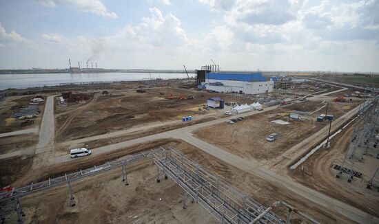2nd generating unit construction at Yuzhnouralskaya GRES-2