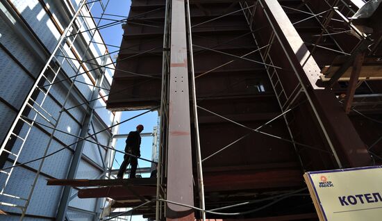 2nd generating unit construction at Yuzhnouralskaya GRES-2