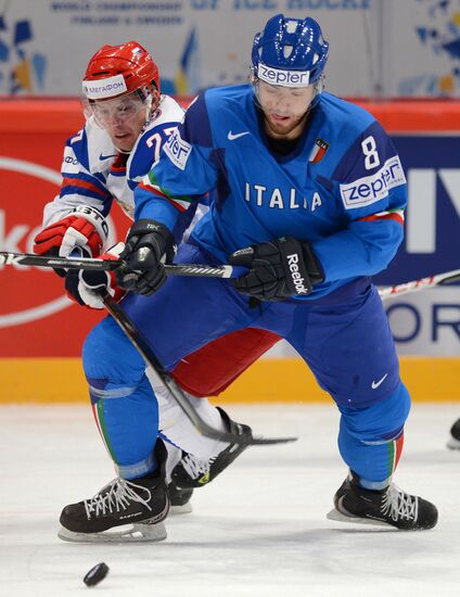 Hockey World Championship. Match Italy - Russia