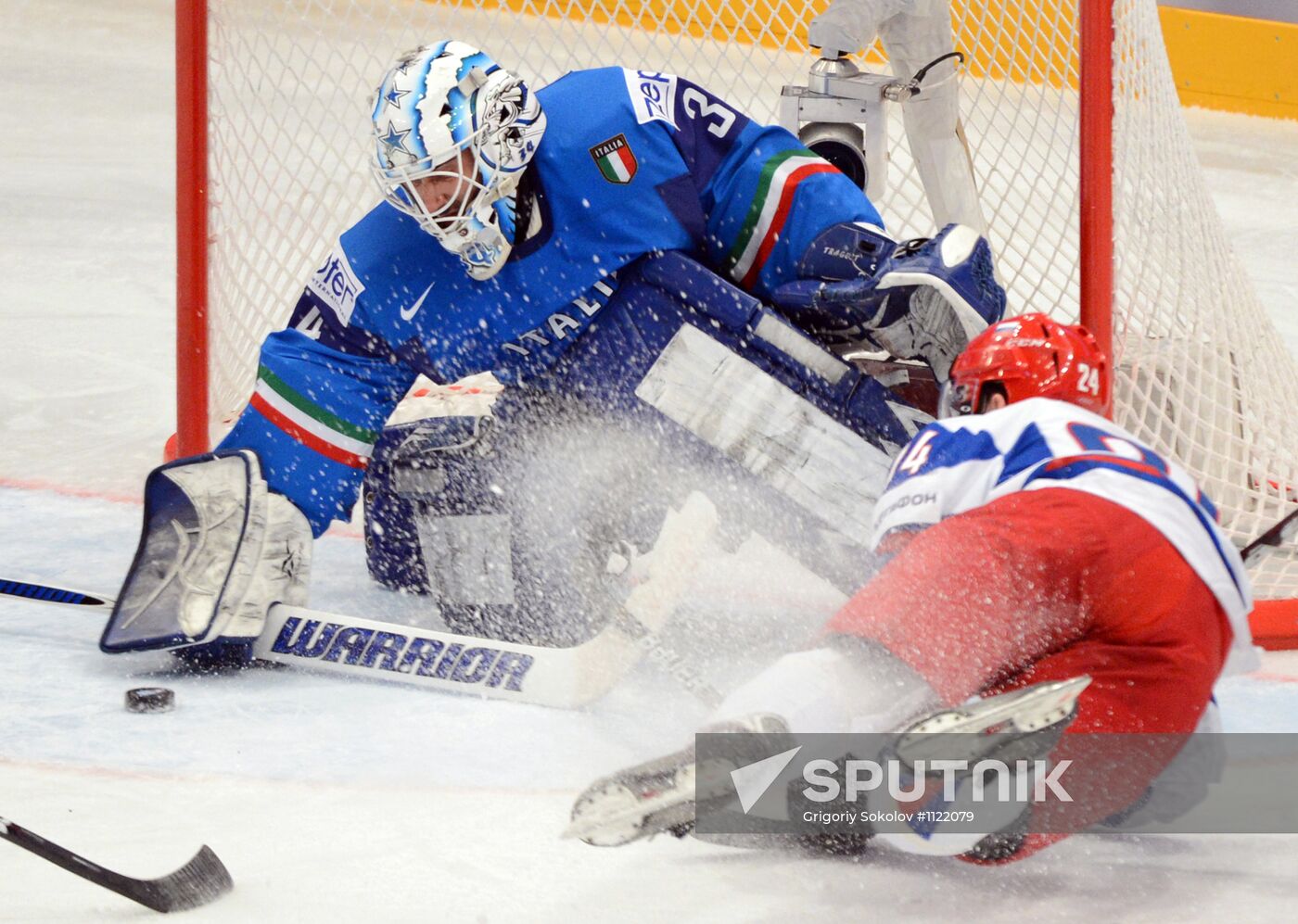 Hockey World Championship. Match Italy - Russia