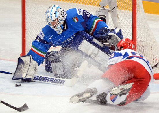 Hockey World Championship. Match Italy - Russia