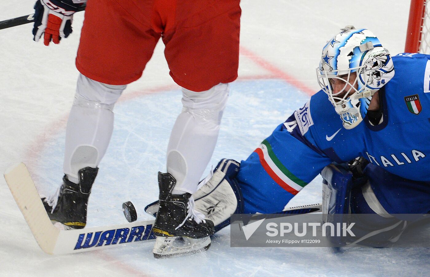 Hockey World Championship. Match Italy - Russia