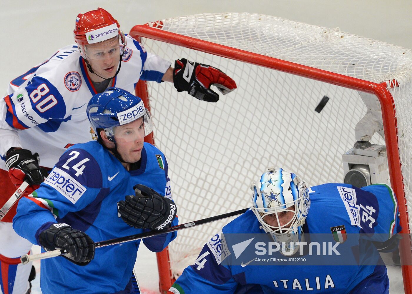 Hockey World Championship. Match Italy - Russia